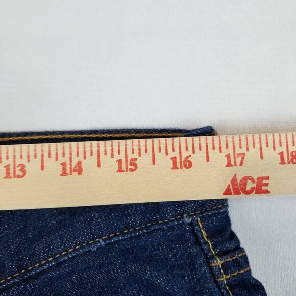 Levis 501 Jeans Mens 29x30 Blue Button Fly Straight Leg Denim Classic Pants - Picture 9 of 12